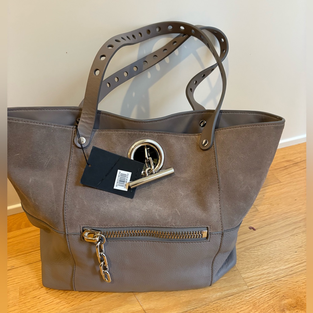 Nwt Alexander Wang Riot Tote - Grey Suede
